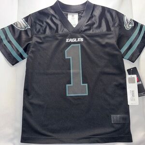 Philadelphia Eagles Jalen Hurts Youth Jersey Black Size M 8/10 NWT